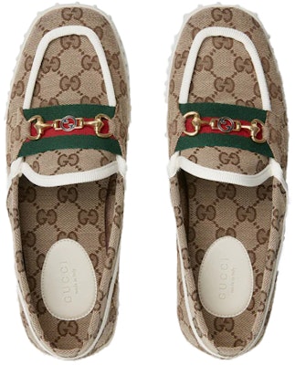 (Women) Gucci Driver With Horsebit Web 'Beige' 655468-2HK70-9794 Lookbook (Women) Gucci Driver With Horsebit Web 'Beige' 655468-2HK70-9794