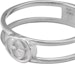 Shop (W) Cincin GUCCI Double G Wanita Perak 925 6mm. YBC298036001