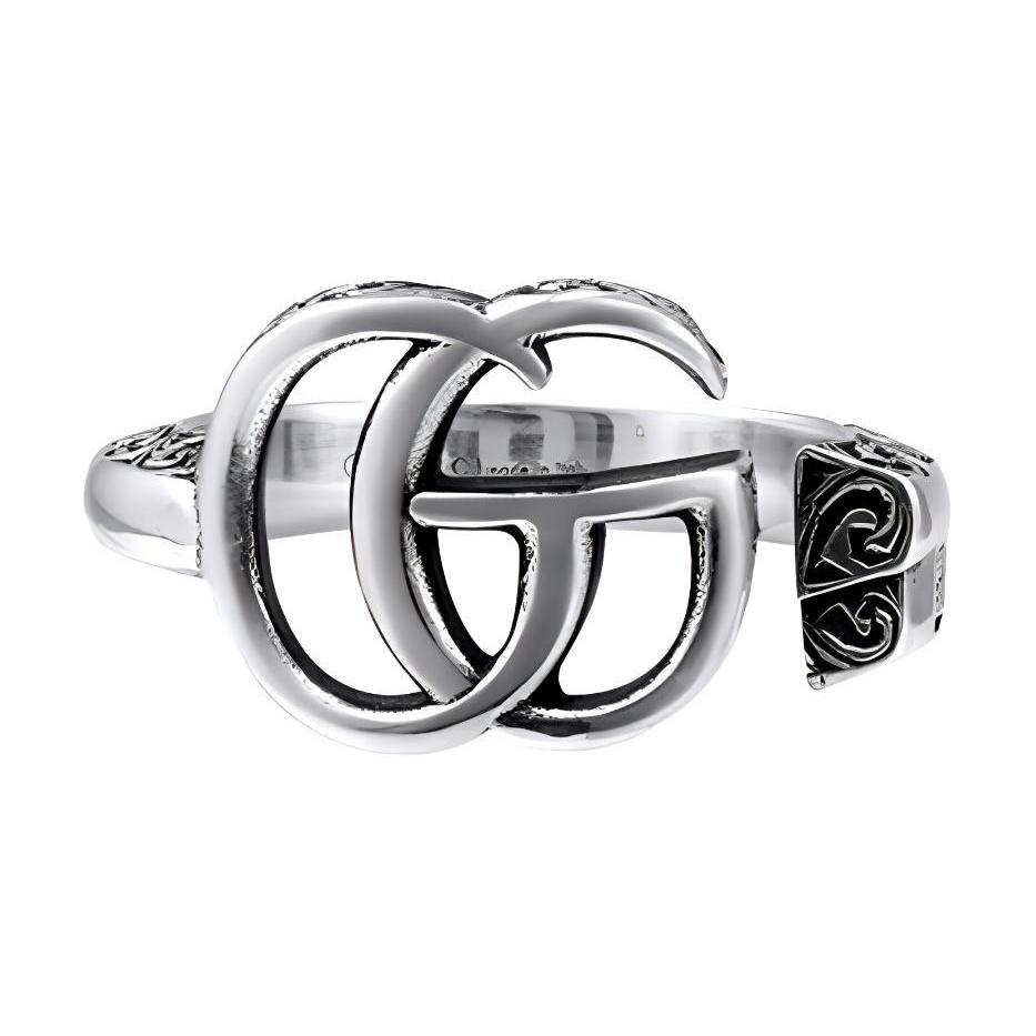 (Women) GUCCI Double G Key 925 Silver Ring - Silver 627760-J8400-0701