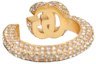 Lookbook (Women) GUCCI Double G Key Gold Crystal Brass Fashion Ring Jewelry 645625-J1D50-8062