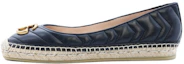 Buy (W) Chaussures plates en cuir Gucci, double G, paille tressée respirante noire 602505-BKO00-1000