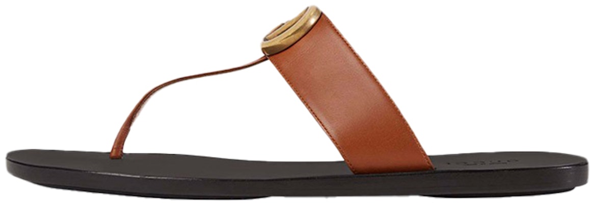 (Women) Gucci Double g Leather Dark Brown Slippers 497444-A3N00-2829 Buy (Women) Gucci Double g Leather Dark Brown Slippers 497444-A3N00-2829