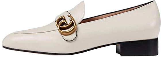 (Women) Gucci Double G Leather Loafers 'White' 602496-C9D00-9022 (Women) Gucci Double G Leather Loafers 'White' 602496-C9D00-9022