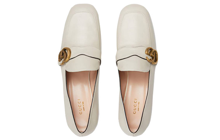 Lookbook (W) Mocassini in Pelle Gucci Double G ''Bianco''. 602496-C9D00-9022