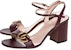 (W) Sandal Kulit Gucci Double G 'Chestnut' 453379-A3N00-6629