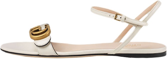 (Women) Gucci Double G Leather Sandal 'White' 524631-A3N00-9022 (Women) Gucci Double G Leather Sandal 'White' 524631-A3N00-9022