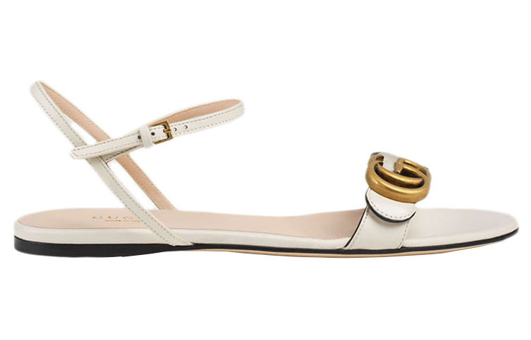 Order (W) Sandalo in Pelle Gucci Double G ''Bianco'' 524631-A3N00-9022