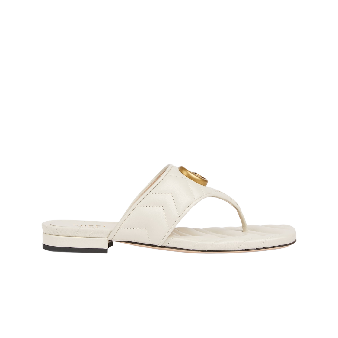 (Women) Gucci Double G Leather Slides 'White' 776948-BKO60-9049