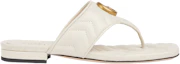 Buy (Women) Gucci Double G Leather Slides 'White' 776948-BKO60-9049
