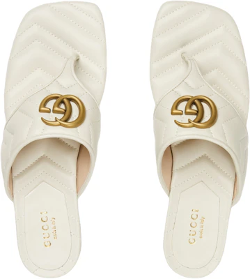 (Women) Gucci Double G Leather Slides 'White' 776948-BKO60-9049 Shop (Women) Gucci Double G Leather Slides 'White' 776948-BKO60-9049
