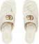 Shop (Women) Gucci Double G Leather Slides 'White' 776948-BKO60-9049