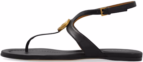 (Women) Gucci Double G Leather Thong Buckle Sandal 'Black' 746030-BKO00-1000 (Women) Gucci Double G Leather Thong Buckle Sandal 'Black' 746030-BKO00-1000