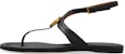 (W) Sandal Gucci Double G Kulit Thong Buckle 'Hitam' 746030-BKO00-1000