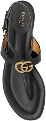(W) グッチ ダブルG レザー トングサンダル (黒) 746030-BKO00-1000 Shop (W) グッチ ダブルG レザー トングサンダル (黒) 746030-BKO00-1000