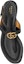 Shop (W) Sandal Gucci Double G Kulit Thong Buckle 'Hitam' 746030-BKO00-1000