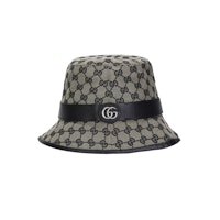 (Women) GUCCI Double G Logo Bucket Hat Beige/Blue. 576587-4HG53-4068 (Women) GUCCI Double G Logo Bucket Hat Beige/Blue. 576587-4HG53-4068