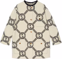 Order (W) GUCCI 雙G標誌羊毛針織開襟衫米色毛衣 678318-XKB5T-9192