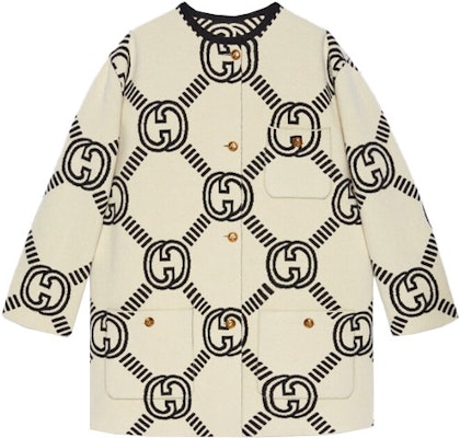 (Women) GUCCI Double G Logo Wool Knit Cardigan Beige Sweater. 678318-XKB5T-9192 Order (Women) GUCCI Double G Logo Wool Knit Cardigan Beige Sweater. 678318-XKB5T-9192