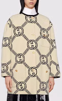 Details for (W) GUCCI 雙G標誌羊毛針織開襟衫米色毛衣 678318-XKB5T-9192