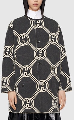 (Women) GUCCI Double G Logo Wool Knit Cardigan Beige Sweater. 678318-XKB5T-9192 Cheap (Women) GUCCI Double G Logo Wool Knit Cardigan Beige Sweater. 678318-XKB5T-9192