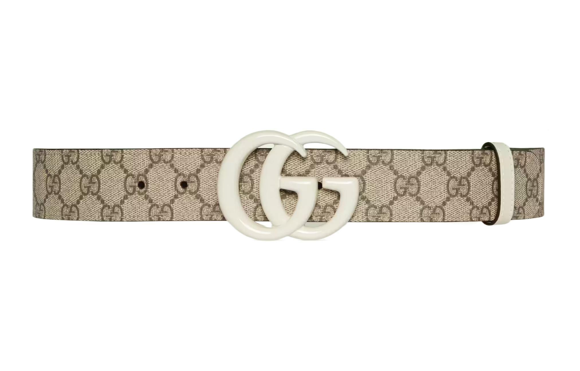 Order (Women) GUCCI Double G Metal Buckle Leather Belt Women Brown 4cm Wide 400593HUH4V9761