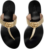 (W) Sandalias Doradas de Cuero Metálico Gucci Doble G 497444-0B7N0-7100 Shop (W) Sandalias Doradas de Cuero Metálico Gucci Doble G 497444-0B7N0-7100
