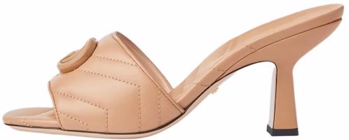 (Women) Gucci Double G Mid-Heel Slide Sandals 'Beige' 739133-BKO00-2754 (Women) Gucci Double G Mid-Heel Slide Sandals 'Beige' 739133-BKO00-2754