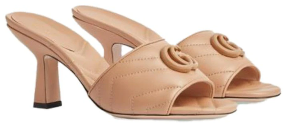 (Women) Gucci Double G Mid-Heel Slide Sandals 'Beige' 739133-BKO00-2754 Lookbook (Women) Gucci Double G Mid-Heel Slide Sandals 'Beige' 739133-BKO00-2754