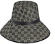 Lookbook (Women) GUCCI Double G Monogram Cotton Bucket Hat for Women. 679455-3HAF8-1060