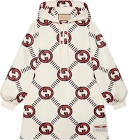 (Women) Gucci Double G Monogram Long Sleeve Sweatshirt Dress Beige FW21 681269-XJD1H-9118 (Women) Gucci Double G Monogram Long Sleeve Sweatshirt Dress Beige FW21 681269-XJD1H-9118