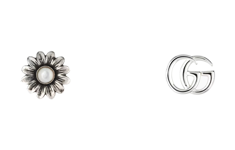 (Women) GUCCI Double G Mother-of-Pearl Silver Earrings for Women - Silver. 527390J84408184 圖 2