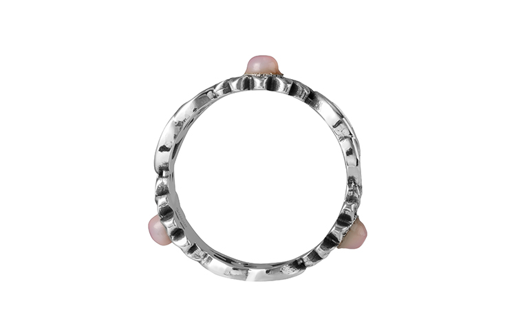 (Women) GUCCI Double G Pink Floral 925 Silver Ring for Women. 527394-J8440-8164 圖 4