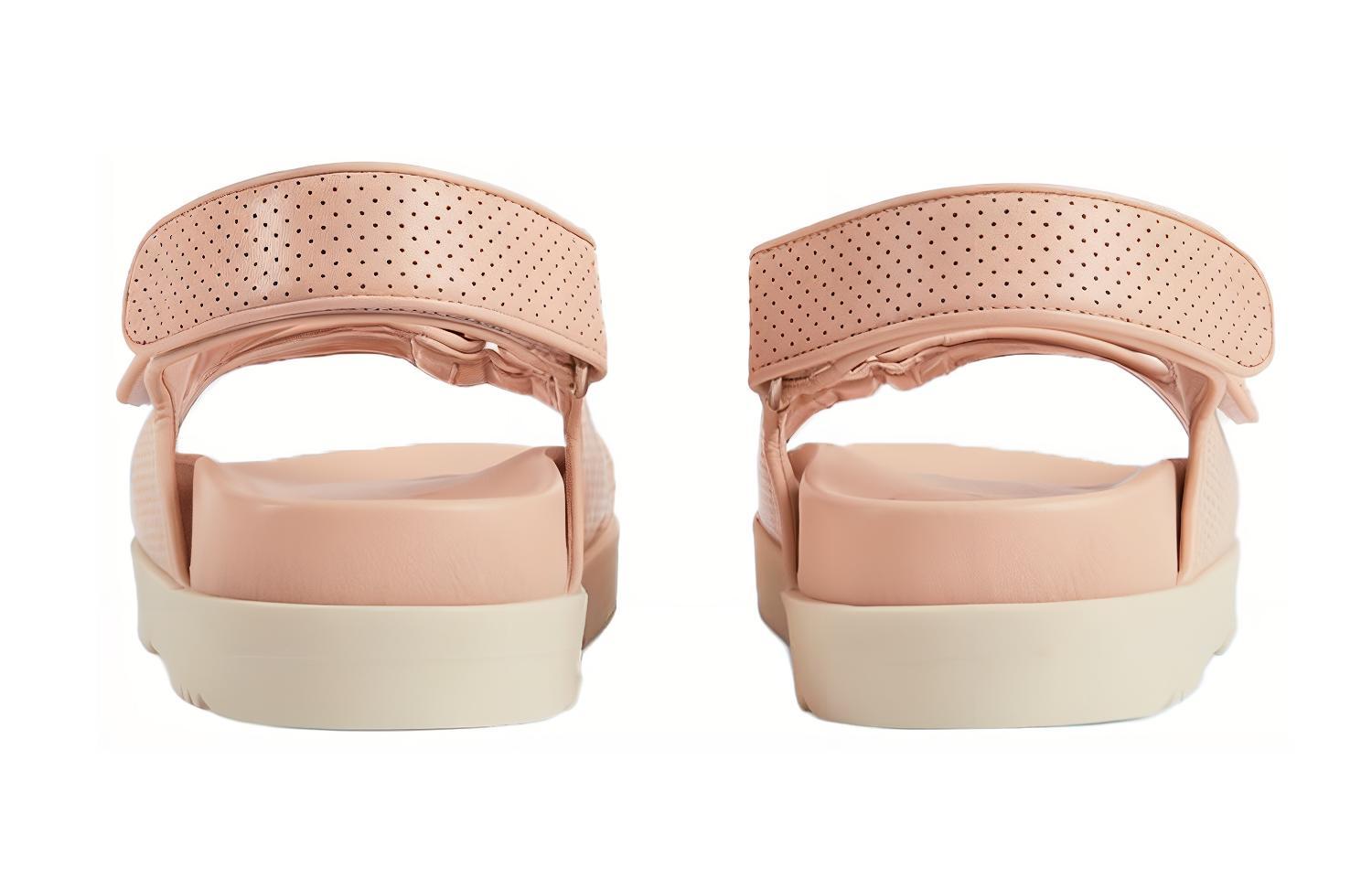 Shop GUCCI 古馳 雙G涼鞋 女款 粉色