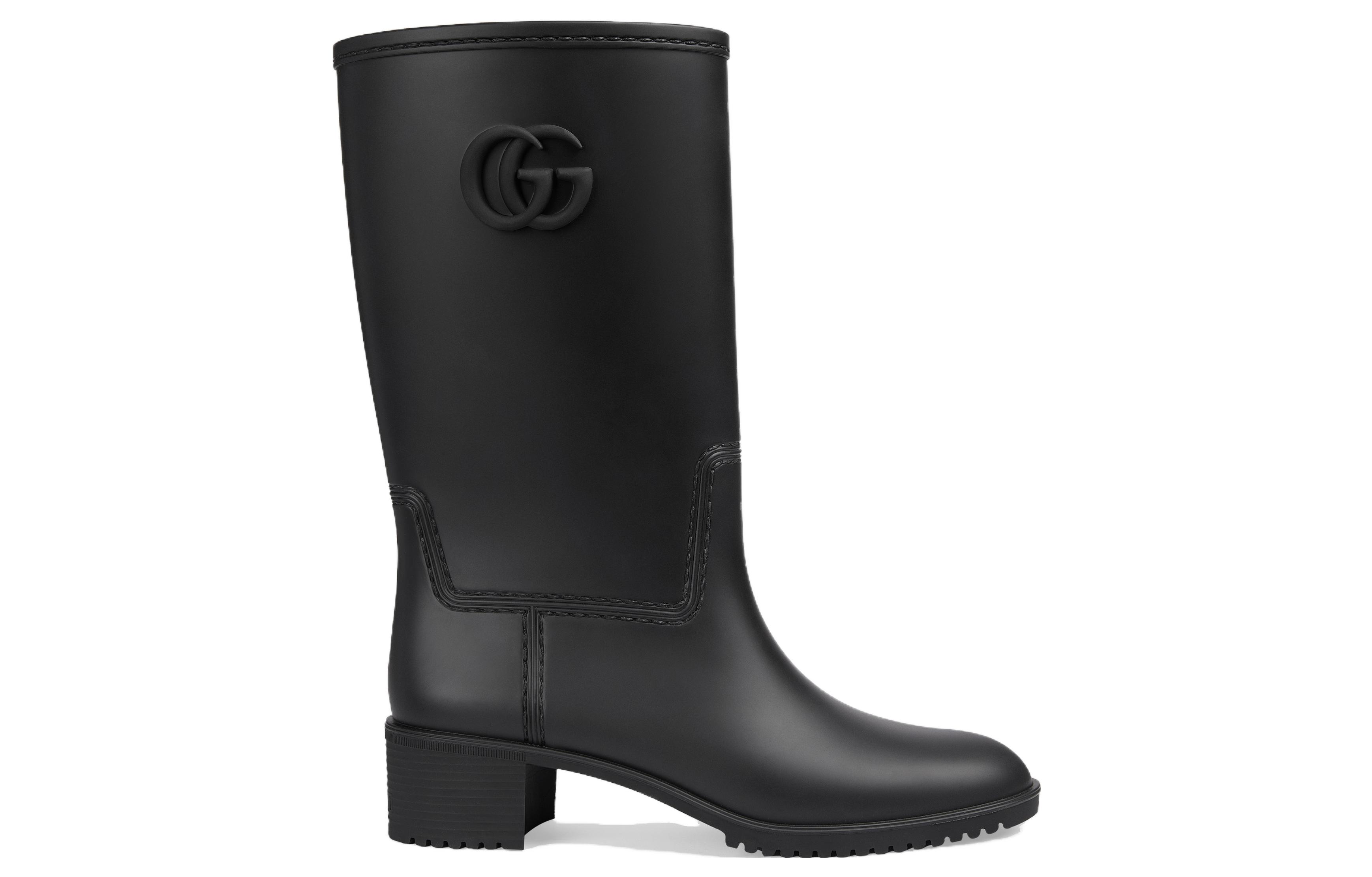 Lookbook (W) Bota de Lluvia Gucci Double G 'Caucho Negro' 762700-J8710-1000