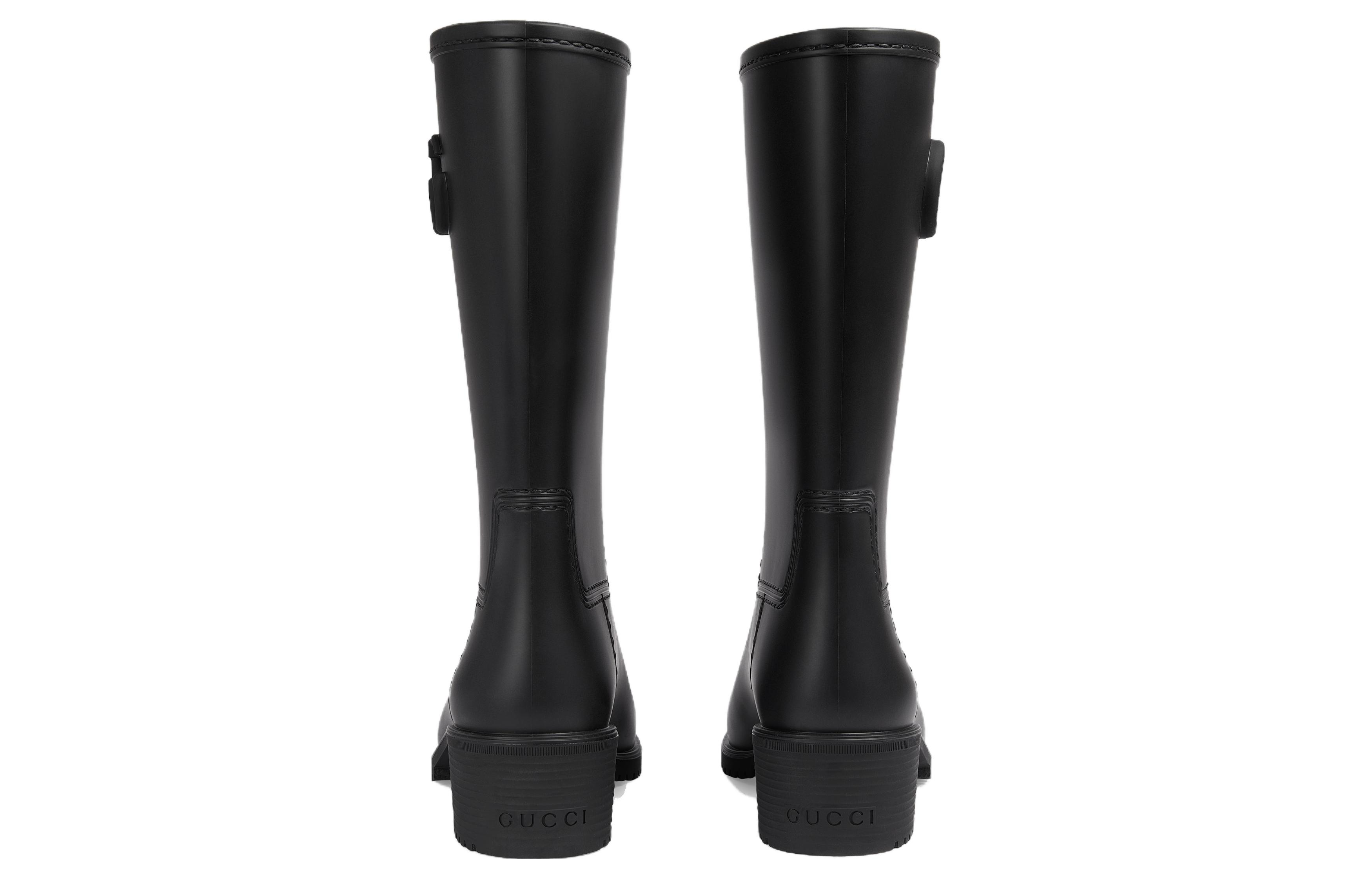 Details for (W) Bota de Lluvia Gucci Double G 'Caucho Negro' 762700-J8710-1000