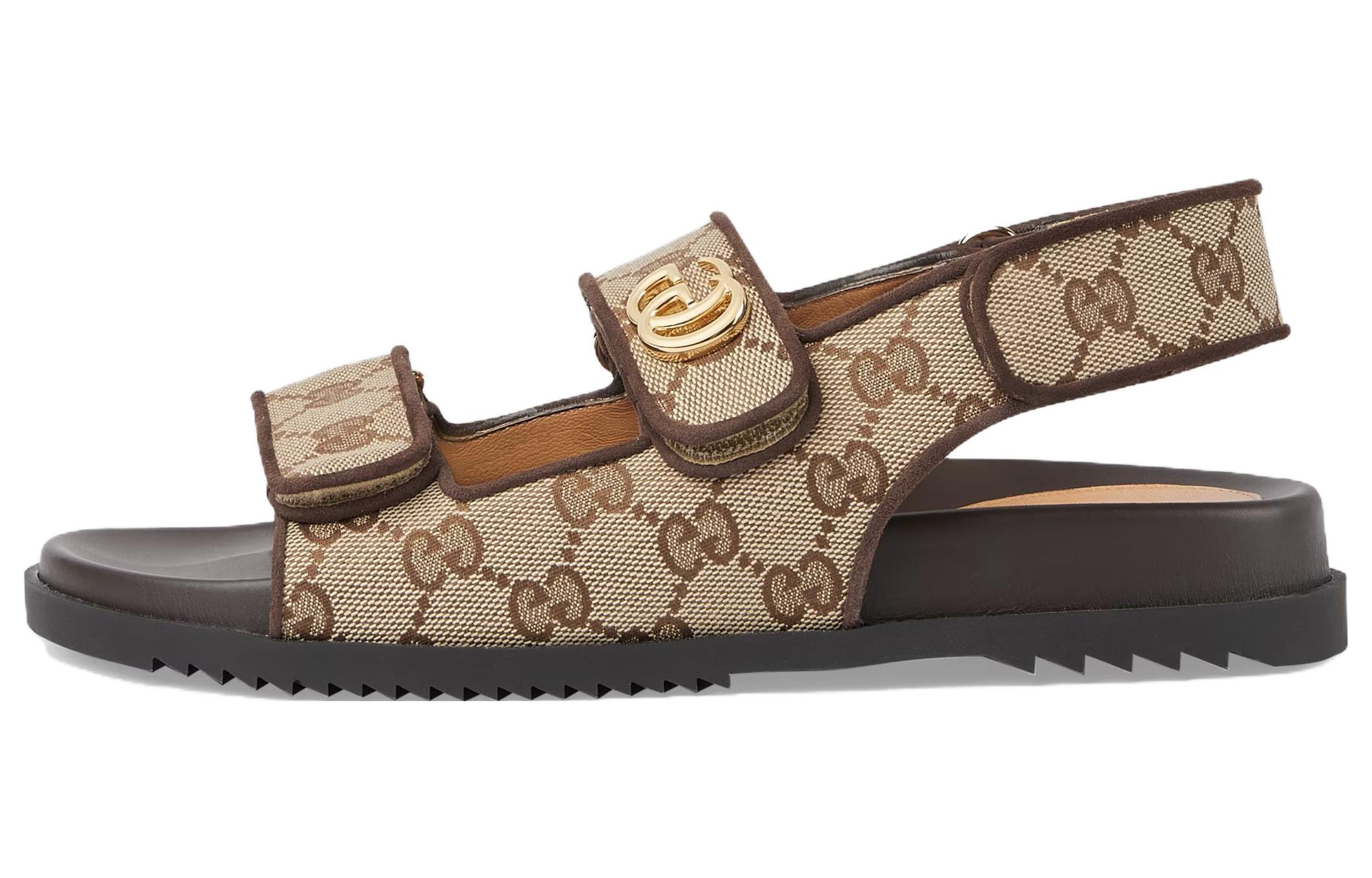 (Women) Gucci Double G Sandal 'Beige Ebony' 771575-G1730-9755