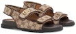 (W) Sandal Gucci Double G 'Beige Ebony' 771575-G1730-9755