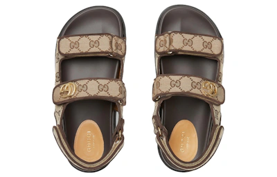 (Women) Gucci Double G Sandal 'Beige Ebony'