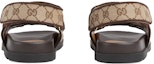 Shop (W) Sandal Gucci Double G 'Beige Ebony' 771575-G1730-9755