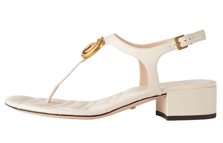 (Women) Gucci Double G Sandal 'White Leather' 674840-BKO00-9022