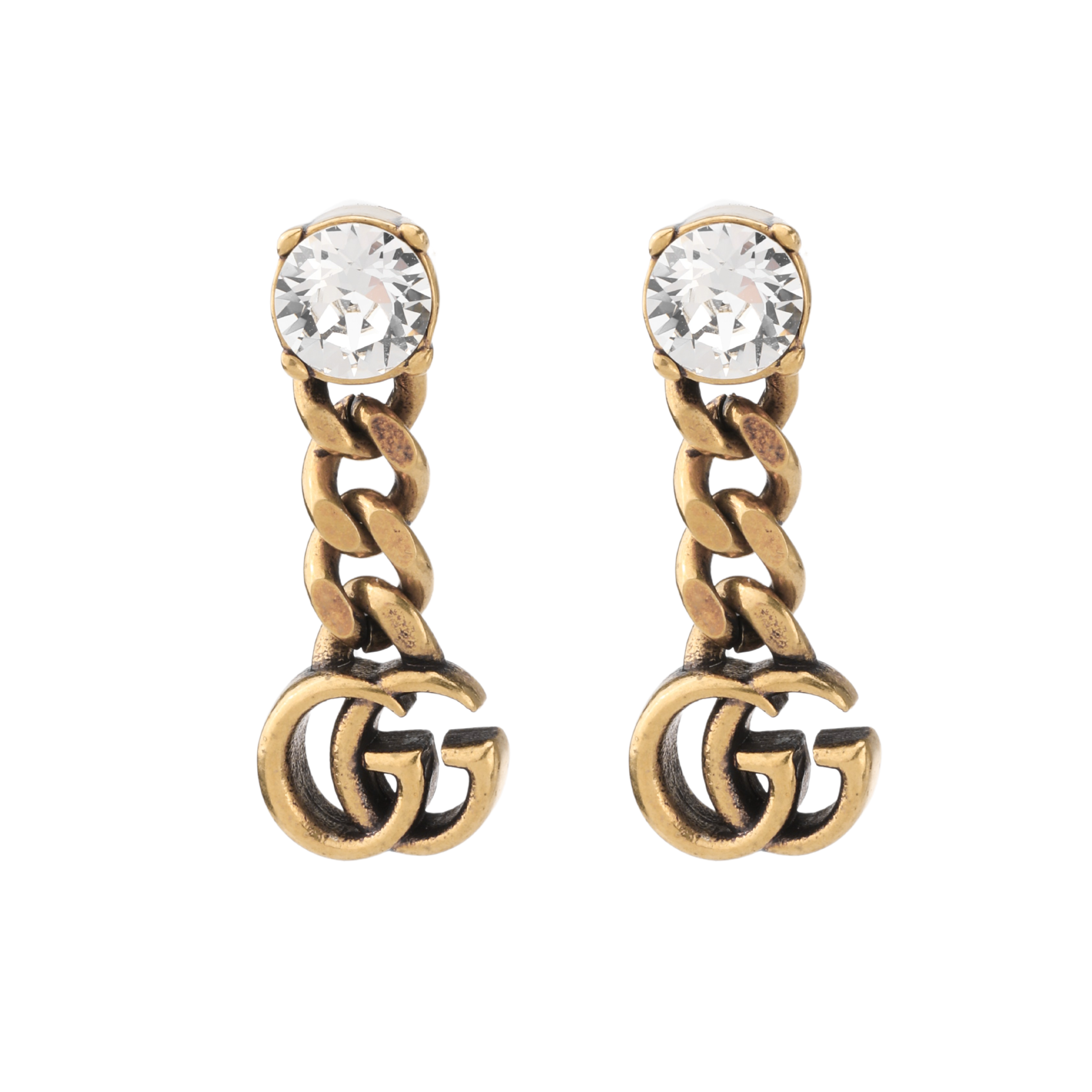 (Women) GUCCI Double G Series Fashion Metal Earrings 645683-J1D50-8062