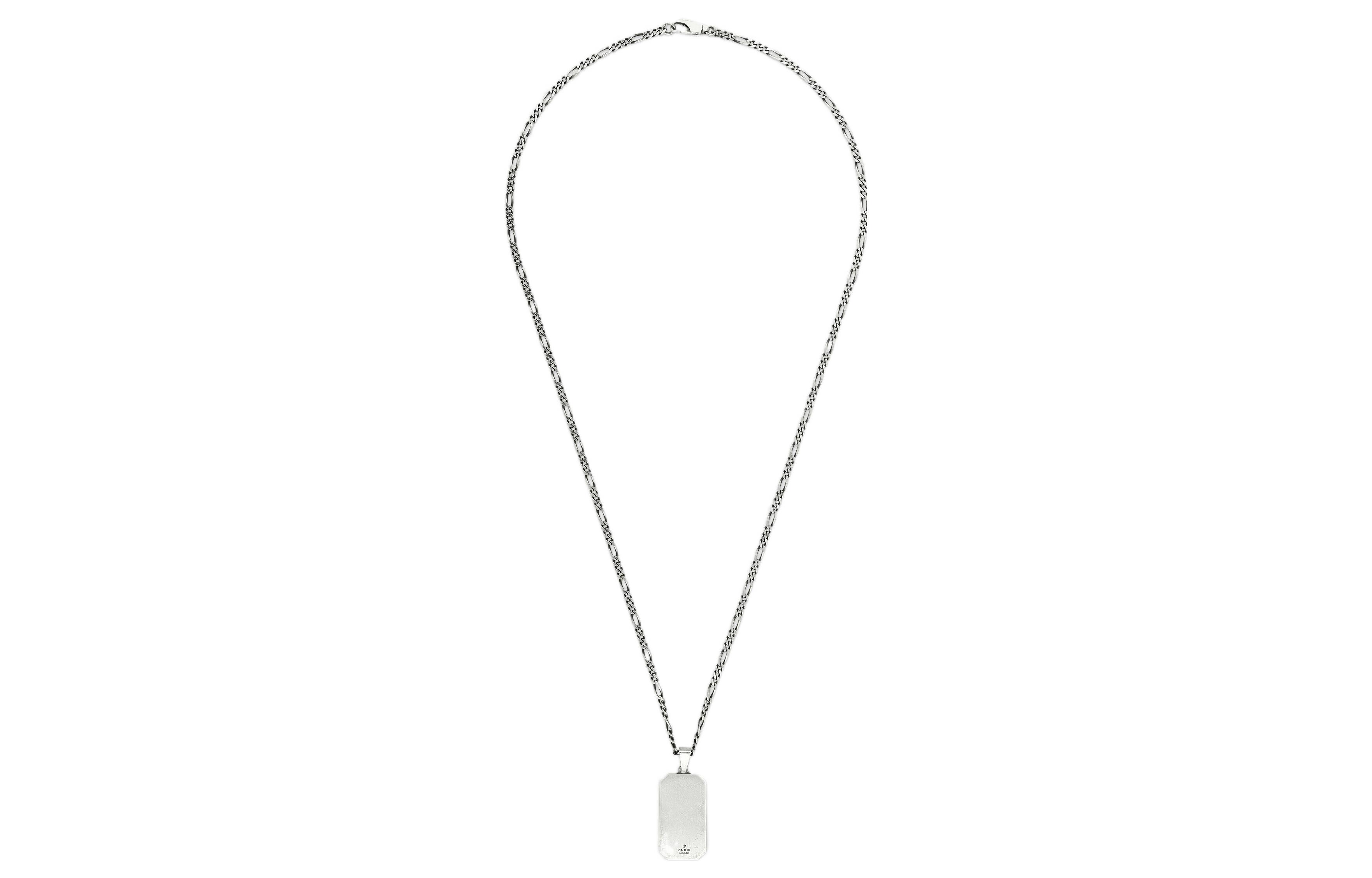 Lookbook (Women) GUCCI Double G Series GG & Bee Engraved 925 Silver Pendant for Women. 728265J89B09515