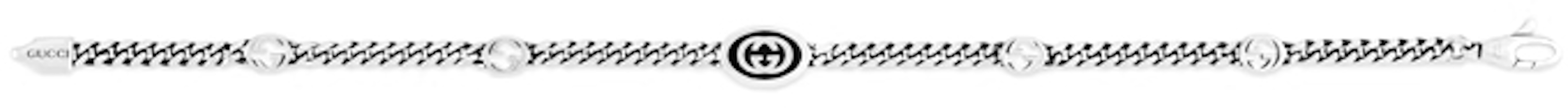 (W) Pulsera de Plata 925 GUCCI Serie Double G Interlocking G Cadena Cubana Mujer. 678657-J8410-8191 Lookbook (W) Pulsera de Plata 925 GUCCI Serie Double G Interlocking G Cadena Cubana Mujer. 678657-J8410-8191