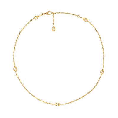(Women) GUCCI Double G Series Interlocking G Necklace - Fashion Accessory. 629901-J8500-8000