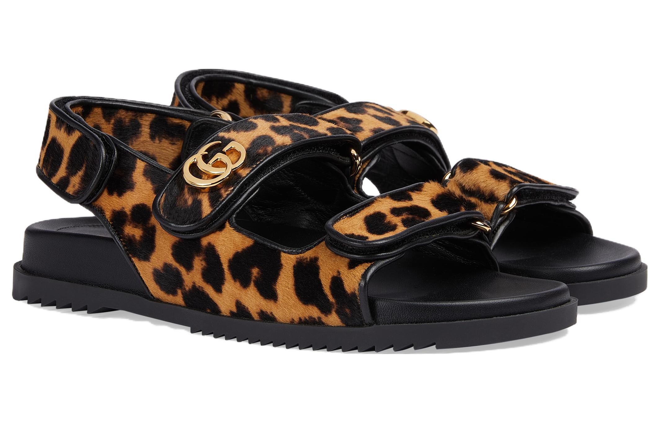 Order (W) Gucci Sandal Double G 'Cokelat' 771748-AAC0Z-1062