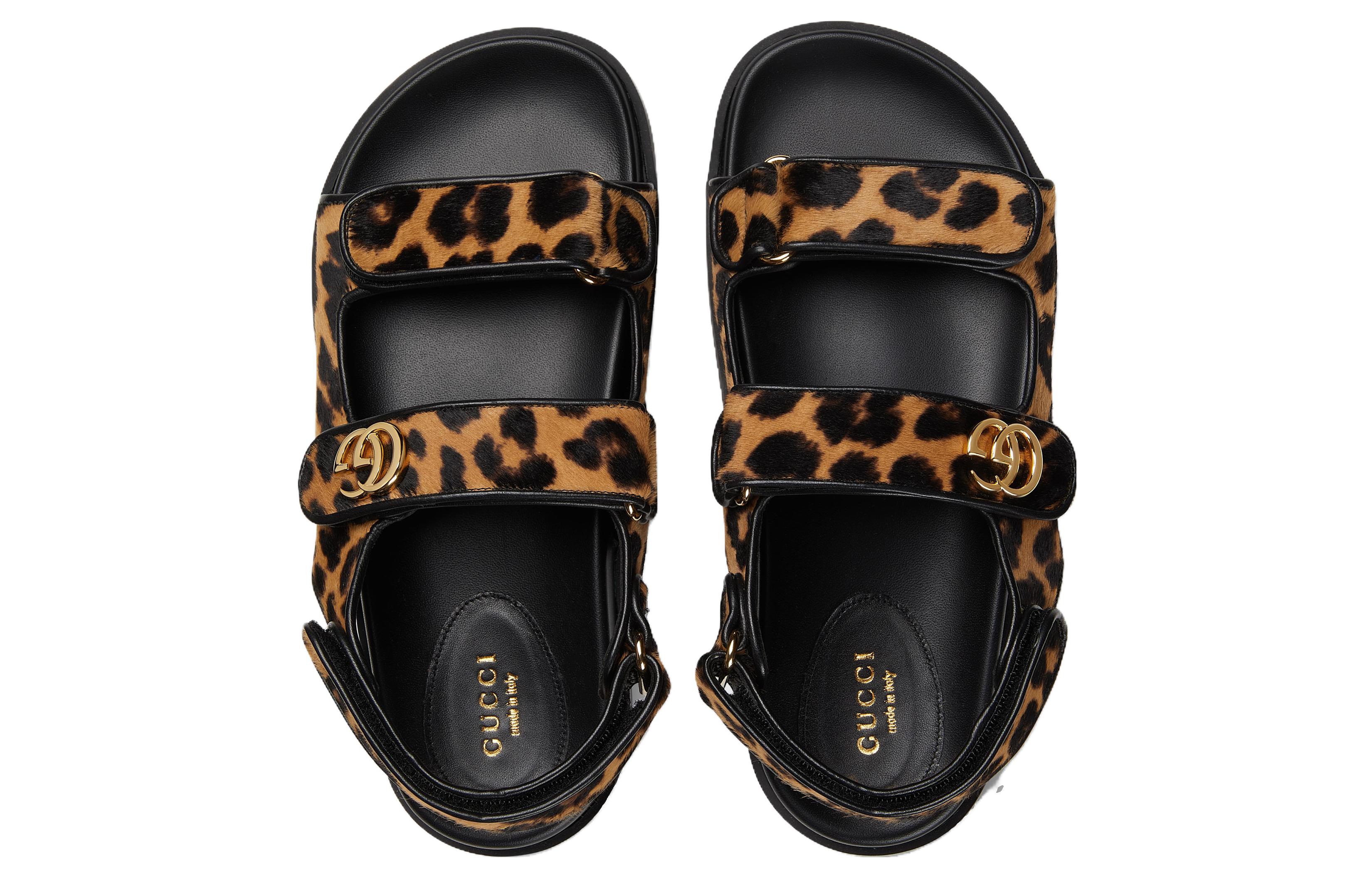 Lookbook (W) Gucci Sandal Double G 'Cokelat' 771748-AAC0Z-1062