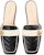 (W) Sandal Gucci Double G Gelongsor 'Hitam' 670398-BKOE0-1196