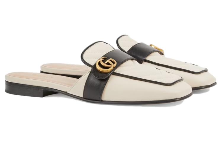 Lookbook (W) Sandal Slide Gucci Double G 'Putih' 670398-BKOE0-9086