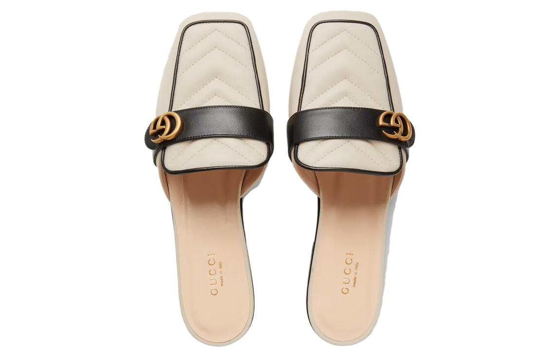 Purchase (W) Sandal Slide Gucci Double G 'Putih' 670398-BKOE0-9086