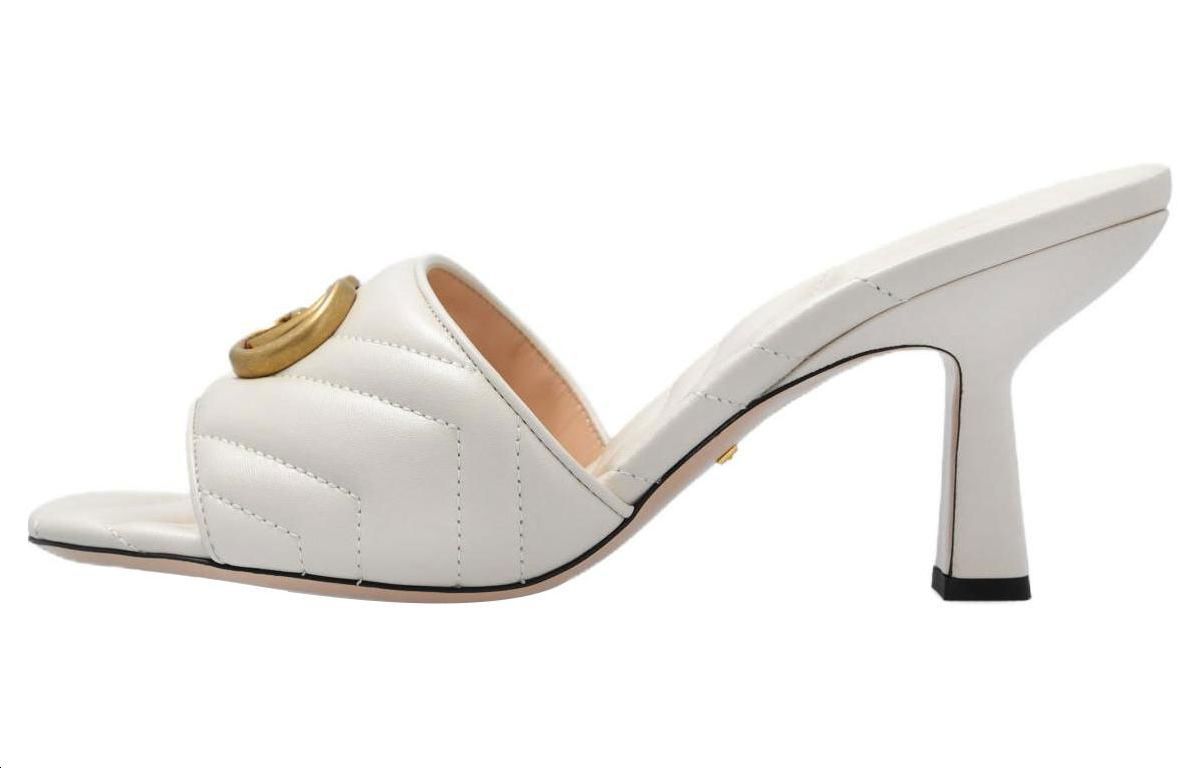 (Women) Gucci Double G Slide Sandal 'White Leather' 674839-BKO00-9022